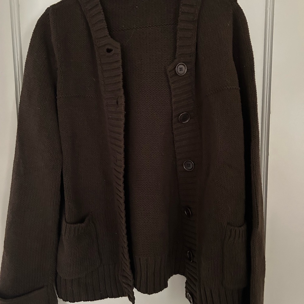 J. Crew Dark Brown Knit Sweater